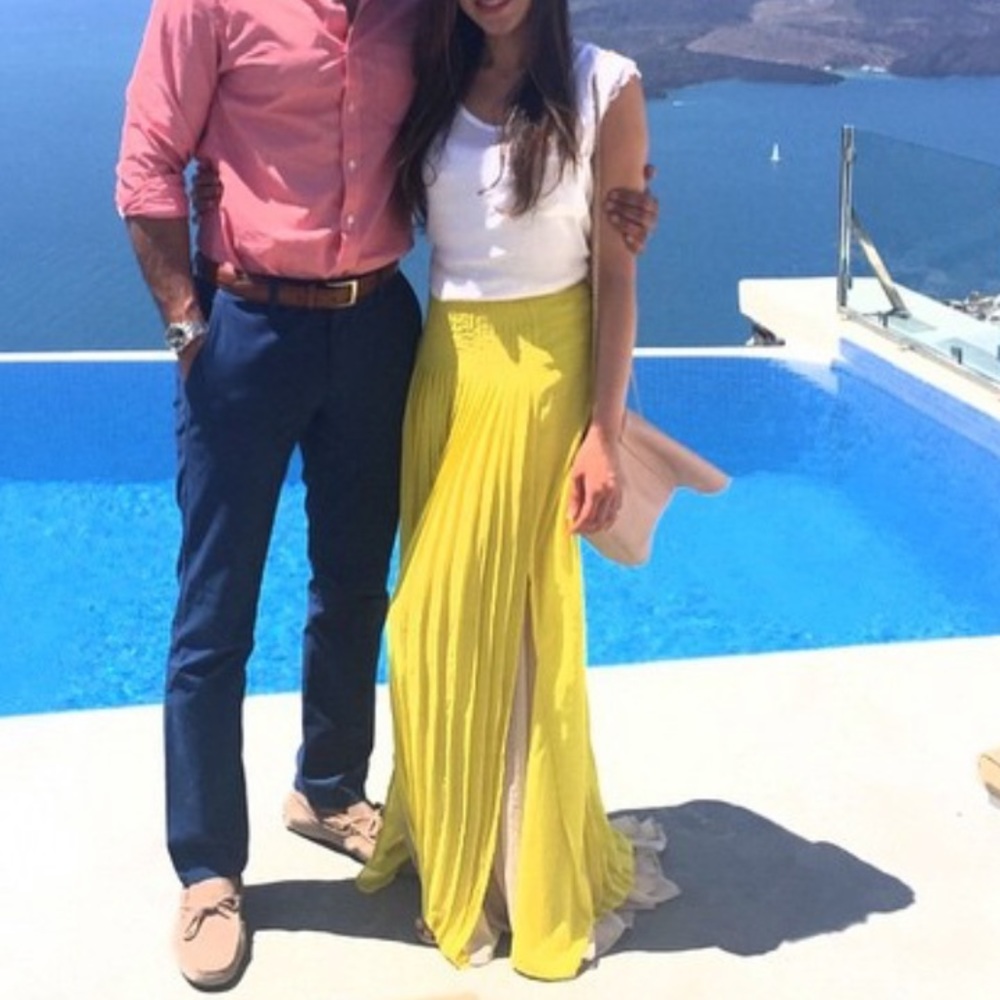 Neon yellow maxi